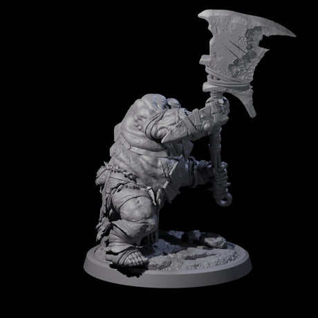 Four Fetid Hulking Ogres Miniature for Dungeons and Dragons, Pathfinder or other TTRPGs