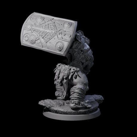 Four Fierce Cave Ogres Miniature for Dungeons and Dragons, Pathfinder or other TTRPGs