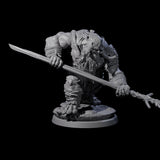 Four Fierce Cave Ogres Miniature for Dungeons and Dragons, Pathfinder or other TTRPGs