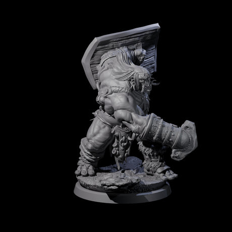 Four Fierce Cave Ogres Miniature for Dungeons and Dragons, Pathfinder or other TTRPGs