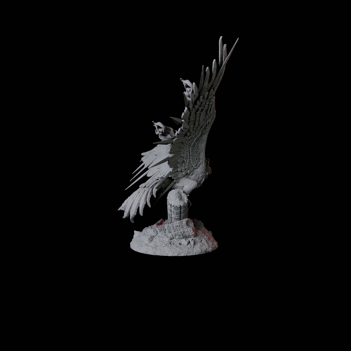 Four Fiery Phoenix Miniature for Dungeons and Dragons, Pathfinder or other TTRPGs
