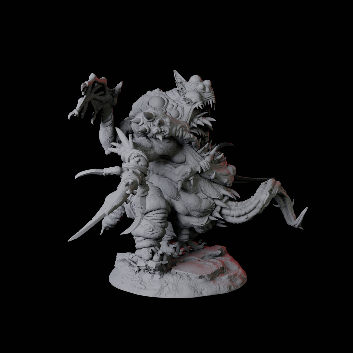 Four Fleshwarped Irnakurse Miniature for Dungeons and Dragons, Pathfinder or other TTRPGs