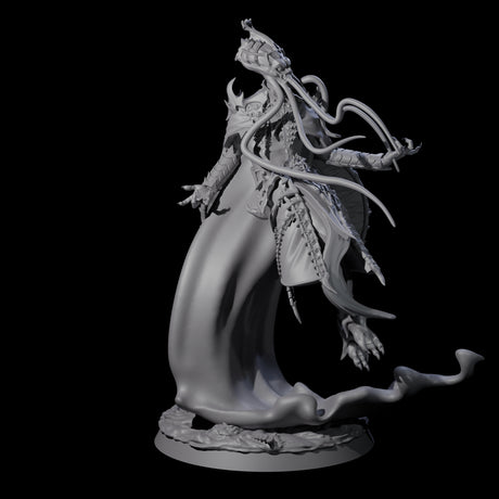 Four Floating Master Mind Flayers Miniature for Dungeons and Dragons, Pathfinder or other TTRPGs