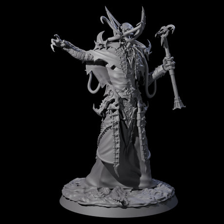 Four Floating Master Mind Flayers Miniature for Dungeons and Dragons, Pathfinder or other TTRPGs