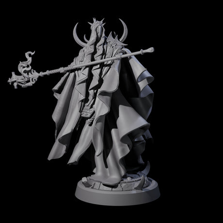 Four Floating Robed Cultists Miniature for Dungeons and Dragons, Pathfinder or other TTRPGs
