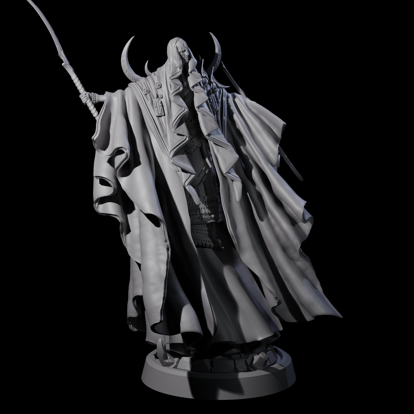 Four Floating Robed Cultists Miniature for Dungeons and Dragons, Pathfinder or other TTRPGs