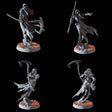 Four Floating Wraiths Miniature for Dungeons and Dragons, Pathfinder or other TTRPGs