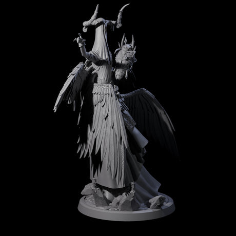 Four Flowing Owl Worshipping Cultists Miniature for Dungeons and Dragons, Pathfinder or other TTRPGs