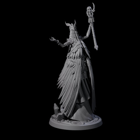 Four Flowing Owl Worshipping Cultists Miniature for Dungeons and Dragons, Pathfinder or other TTRPGs