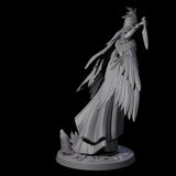 Four Flowing Owl Worshipping Cultists Miniature for Dungeons and Dragons, Pathfinder or other TTRPGs