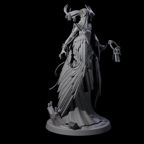 Four Flowing Owl Worshipping Cultists Miniature for Dungeons and Dragons, Pathfinder or other TTRPGs