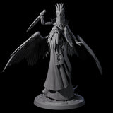 Four Flowing Owl Worshipping Cultists Miniature for Dungeons and Dragons, Pathfinder or other TTRPGs