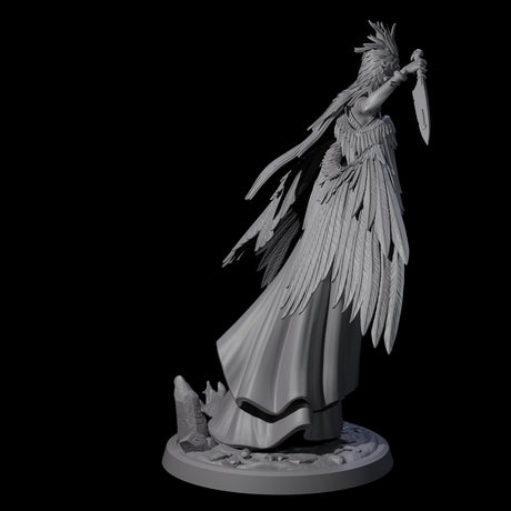 Four Flowing Owl Worshipping Cultists Miniature for Dungeons and Dragons, Pathfinder or other TTRPGs