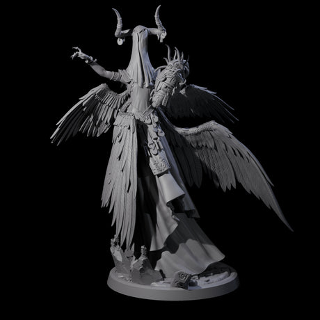 Four Flowing Owl Worshipping Cultists Miniature for Dungeons and Dragons, Pathfinder or other TTRPGs