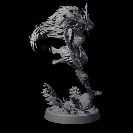 Four Forest Defending Dryads Miniature for Dungeons and Dragons, Pathfinder or other TTRPGs
