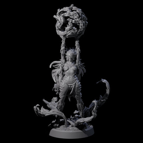 Four Forest Defending Dryads Miniature for Dungeons and Dragons, Pathfinder or other TTRPGs