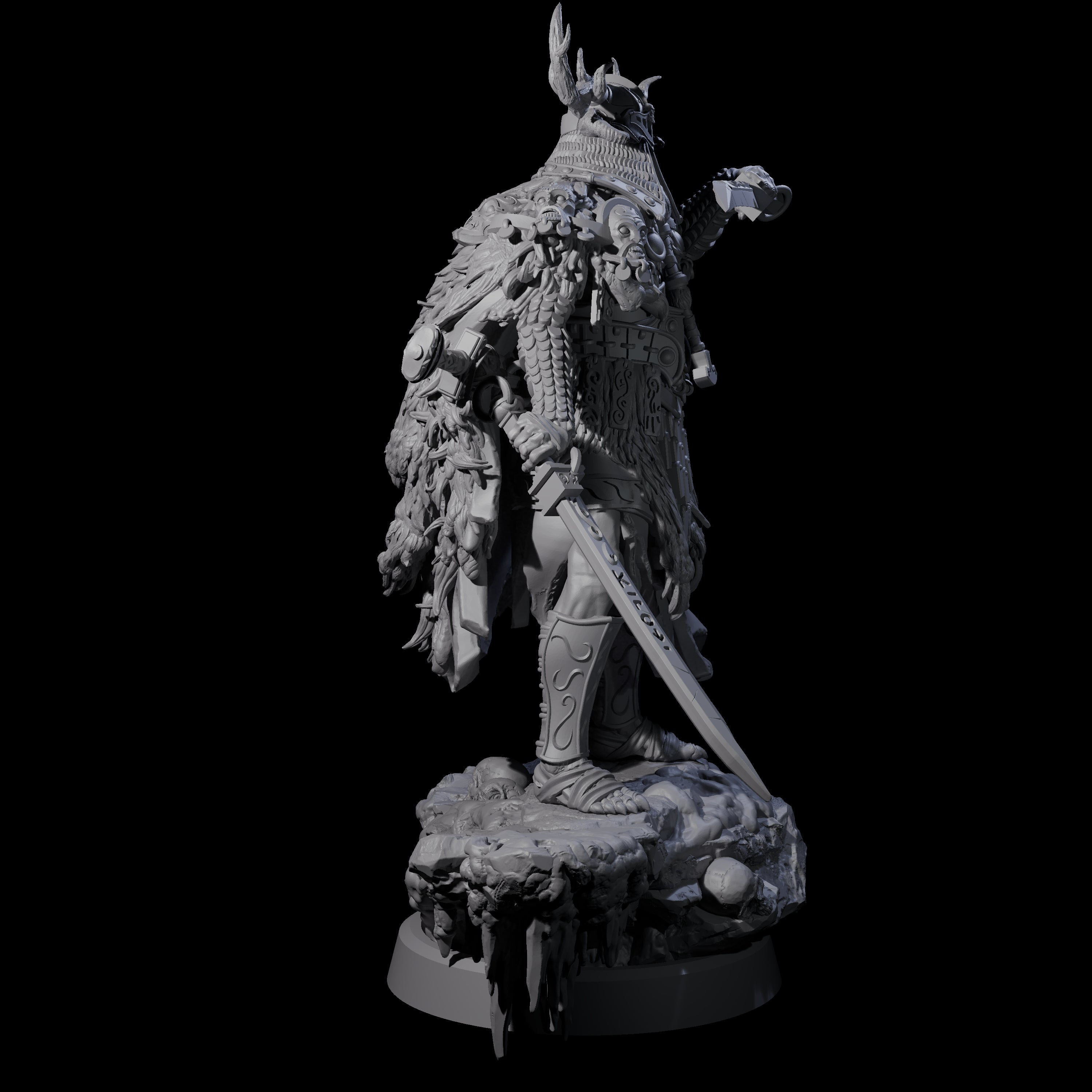 Four Frozen Expanse Draugrs Miniature for Dungeons and Dragons, Pathfinder or other TTRPGs