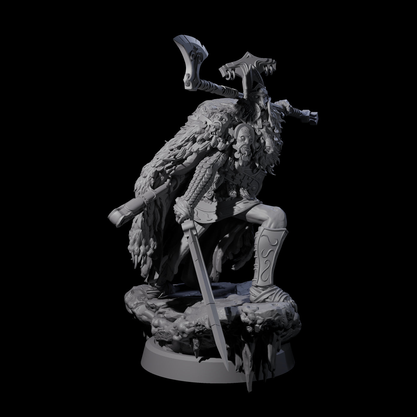 Four Frozen Expanse Draugrs Miniature for Dungeons and Dragons, Pathfinder or other TTRPGs