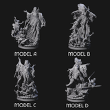 Four Fungal Night Hags Miniature for Dungeons and Dragons, Pathfinder or other TTRPGs