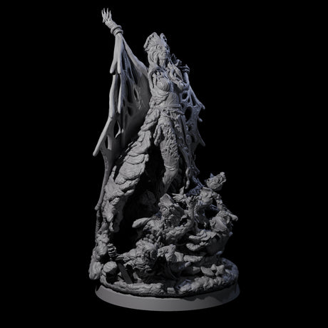 Four Fungal Night Hags Miniature for Dungeons and Dragons, Pathfinder or other TTRPGs