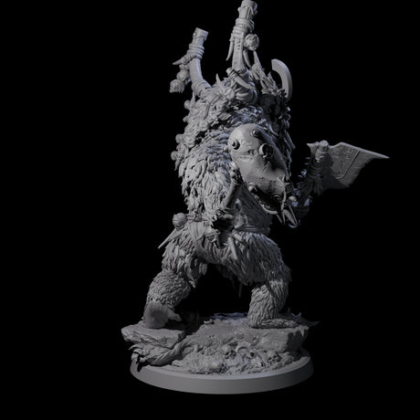 Four Furious Giant Apes Miniature for Dungeons and Dragons, Pathfinder or other TTRPGs