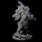 Four Furious Giant Apes Miniature for Dungeons and Dragons, Pathfinder or other TTRPGs