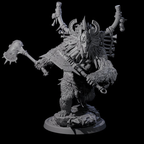 Four Furious Giant Apes Miniature for Dungeons and Dragons, Pathfinder or other TTRPGs