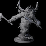 Four Furious Giant Apes Miniature for Dungeons and Dragons, Pathfinder or other TTRPGs