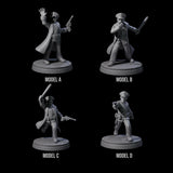 Four Galant Policemen Miniature for Dungeons and Dragons, Pathfinder or other TTRPGs