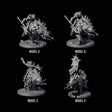 Four Galloping Hobgoblin Riders Miniature for Dungeons and Dragons, Pathfinder or other TTRPGs