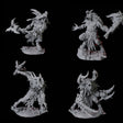 Four Giant Ratfolk Barbarians Miniature for Dungeons and Dragons, Pathfinder or other TTRPGs
