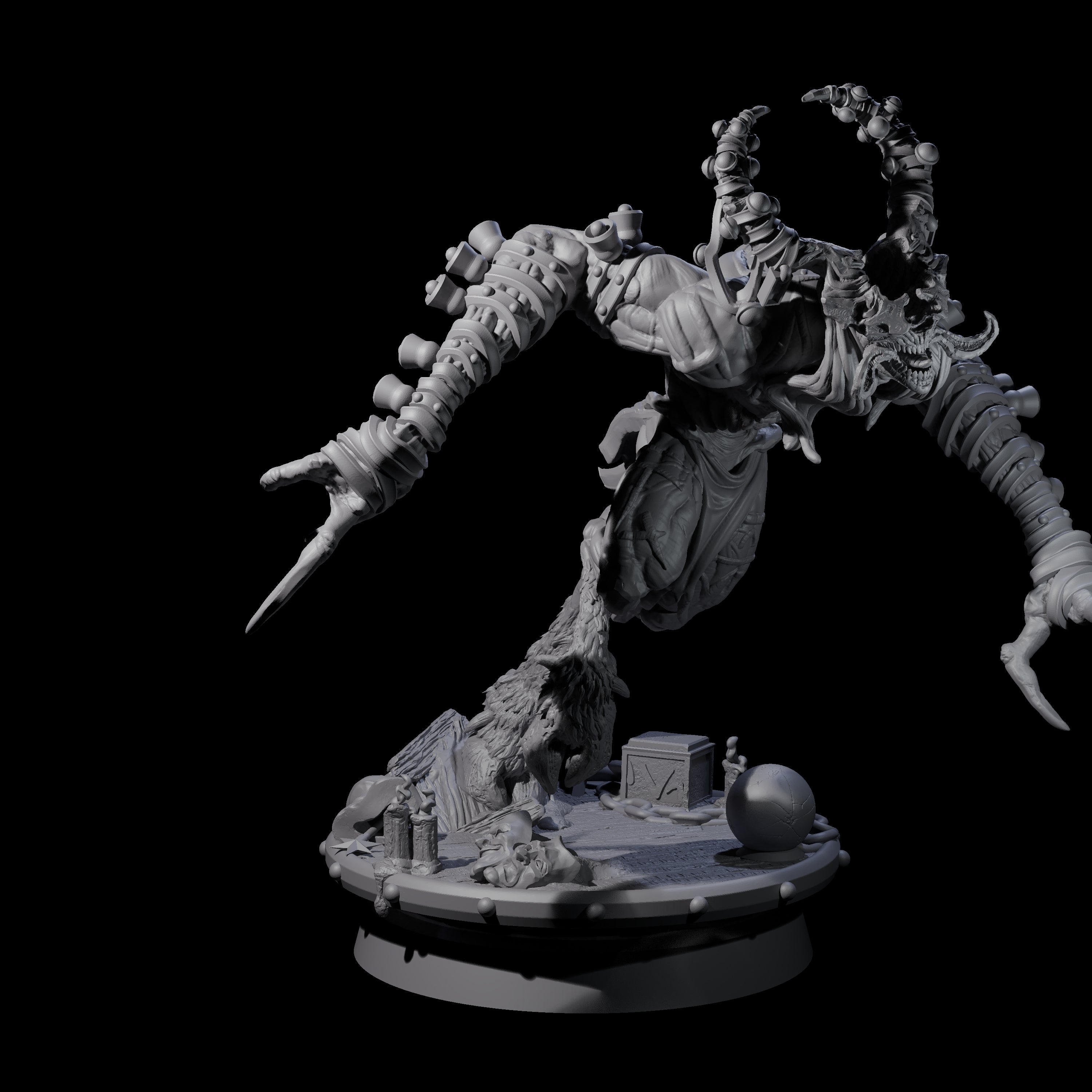 Four Giggling Demon Jesters Miniature for Dungeons and Dragons, Pathfinder or other TTRPGs