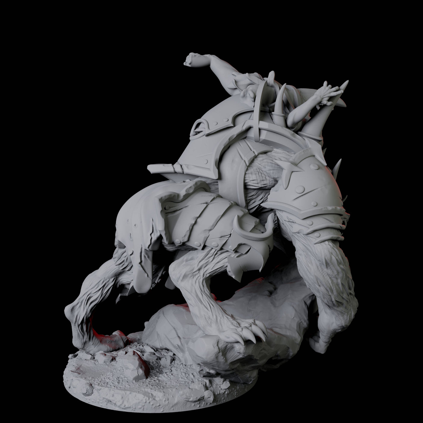 Four Gnoll Claw Fighters Miniature for Dungeons and Dragons, Pathfinder or other TTRPGs