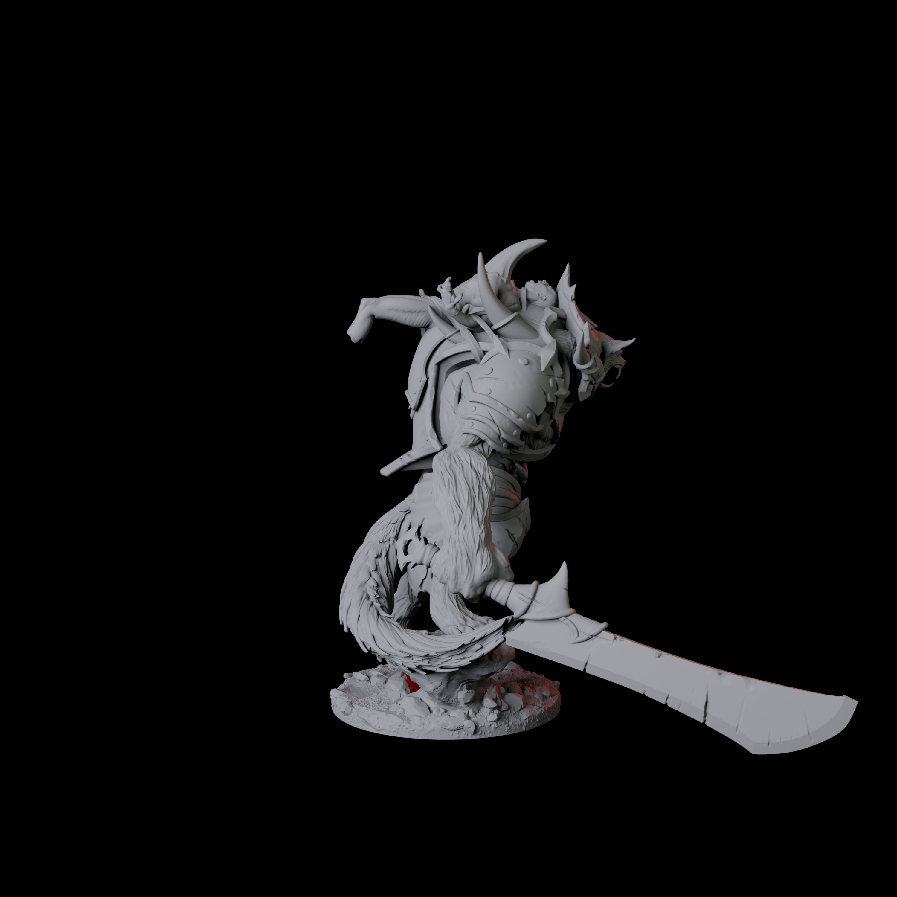 Four Gnoll Claw Fighters Miniature for Dungeons and Dragons, Pathfinder or other TTRPGs