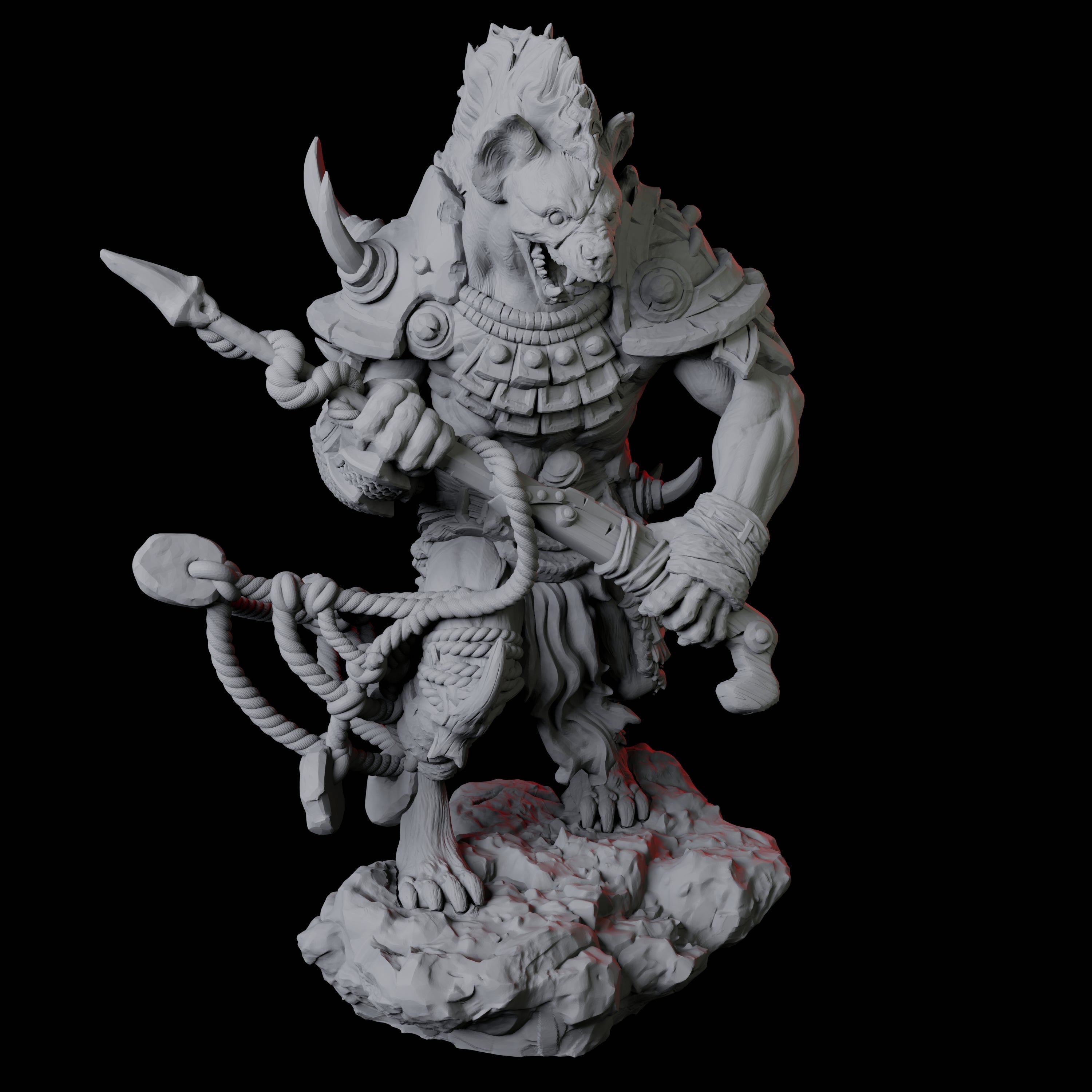 Four Gnoll Scouts Miniature for Dungeons and Dragons, Pathfinder or other TTRPGs