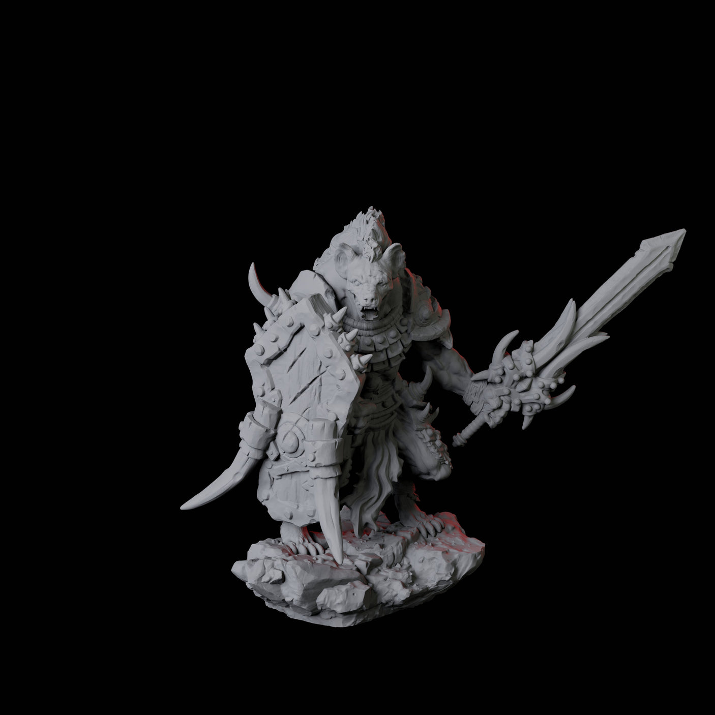 Four Gnoll Scouts Miniature for Dungeons and Dragons, Pathfinder or other TTRPGs