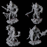 Four Gnoll Scouts Miniature for Dungeons and Dragons, Pathfinder or other TTRPGs