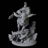 Four Goat Mounted Royal Guards Miniature for Dungeons and Dragons, Pathfinder or other TTRPGs