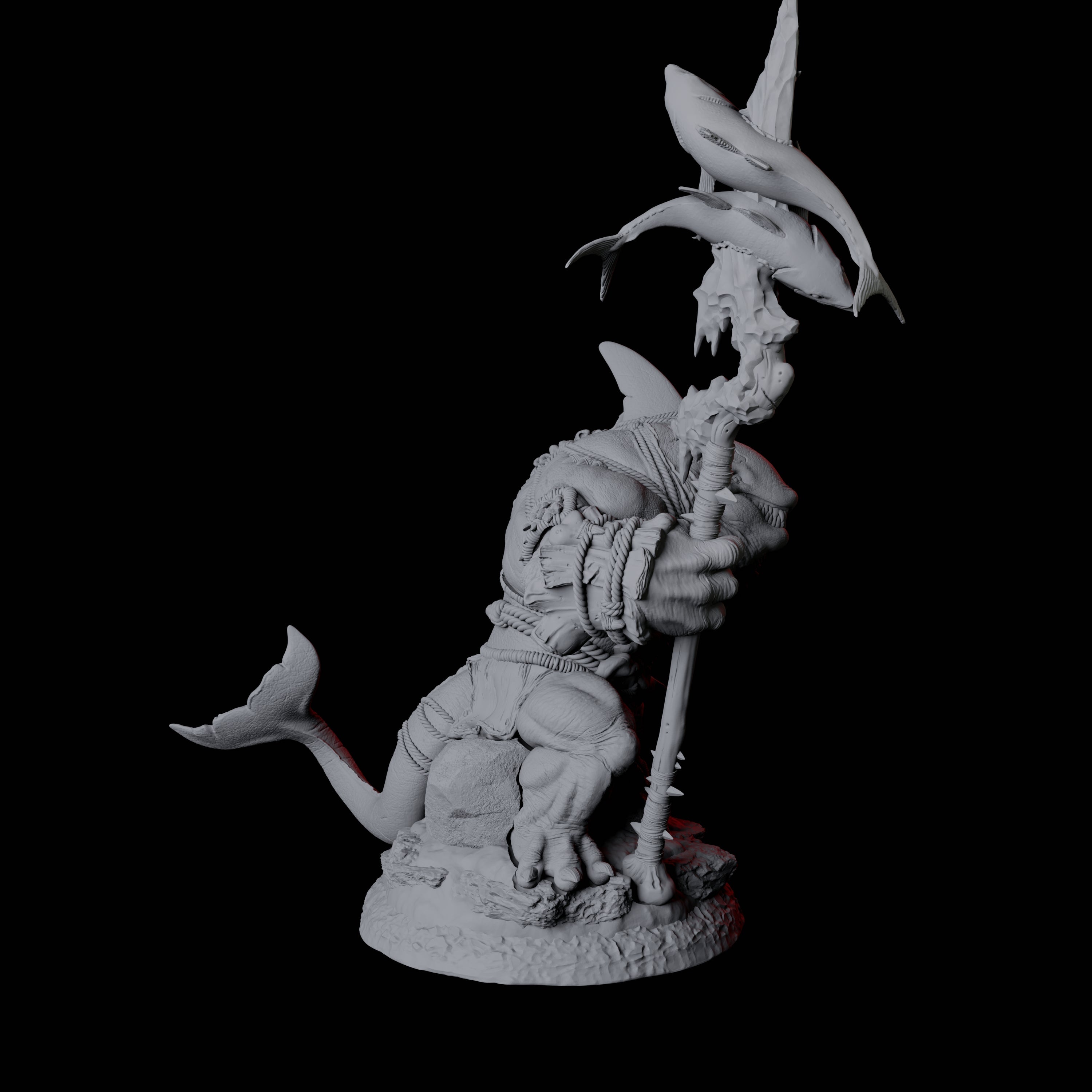 Four Graceful Orcafolk Warriors Miniature for Dungeons and Dragons, Pathfinder or other TTRPGs