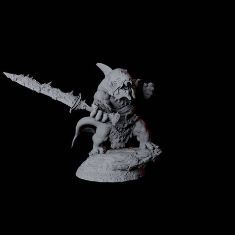 Four Graceful Orcafolk Warriors Miniature for Dungeons and Dragons, Pathfinder or other TTRPGs