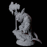 Four Graceful Orcafolk Warriors Miniature for Dungeons and Dragons, Pathfinder or other TTRPGs
