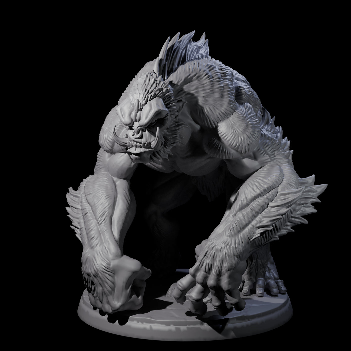 Four Grim Barlguras Miniature for Dungeons and Dragons, Pathfinder or other TTRPGs