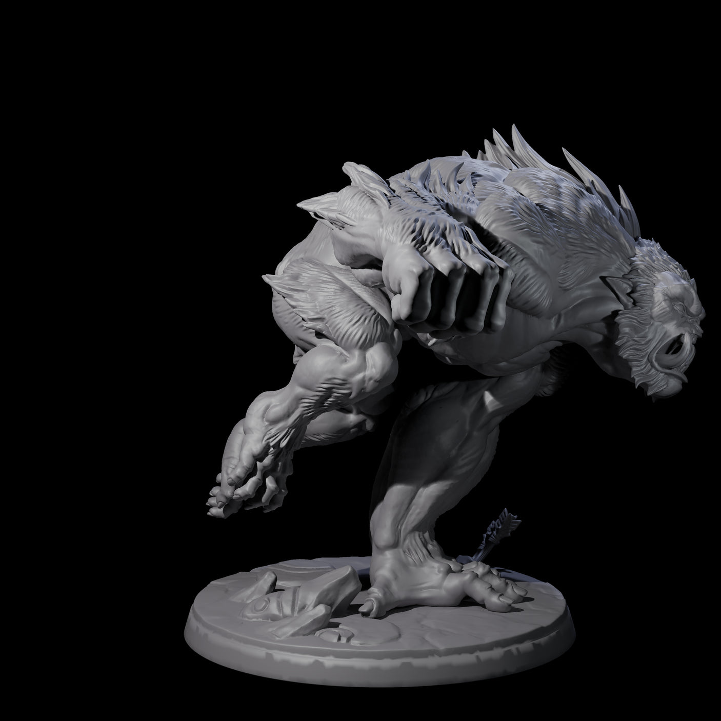 Four Grim Barlguras Miniature for Dungeons and Dragons, Pathfinder or other TTRPGs