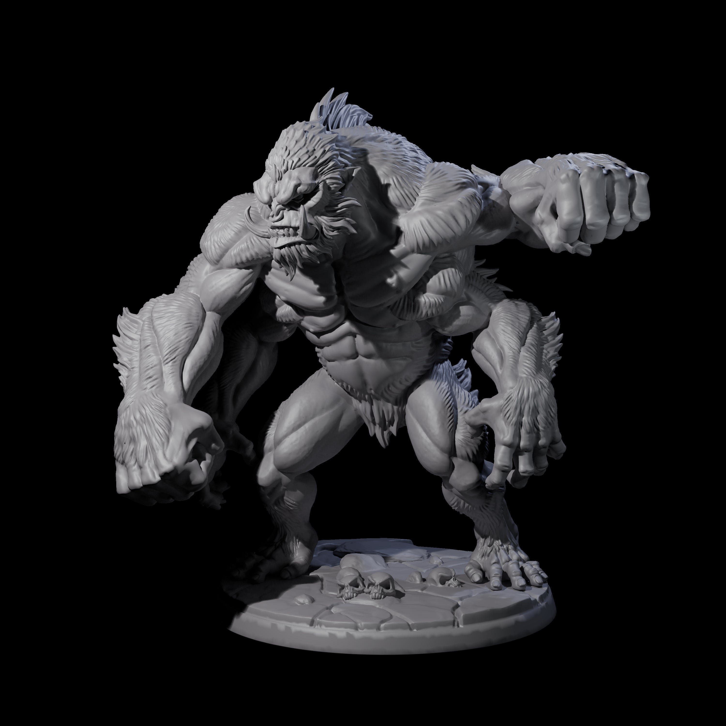 Four Grim Barlguras Miniature for Dungeons and Dragons, Pathfinder or other TTRPGs