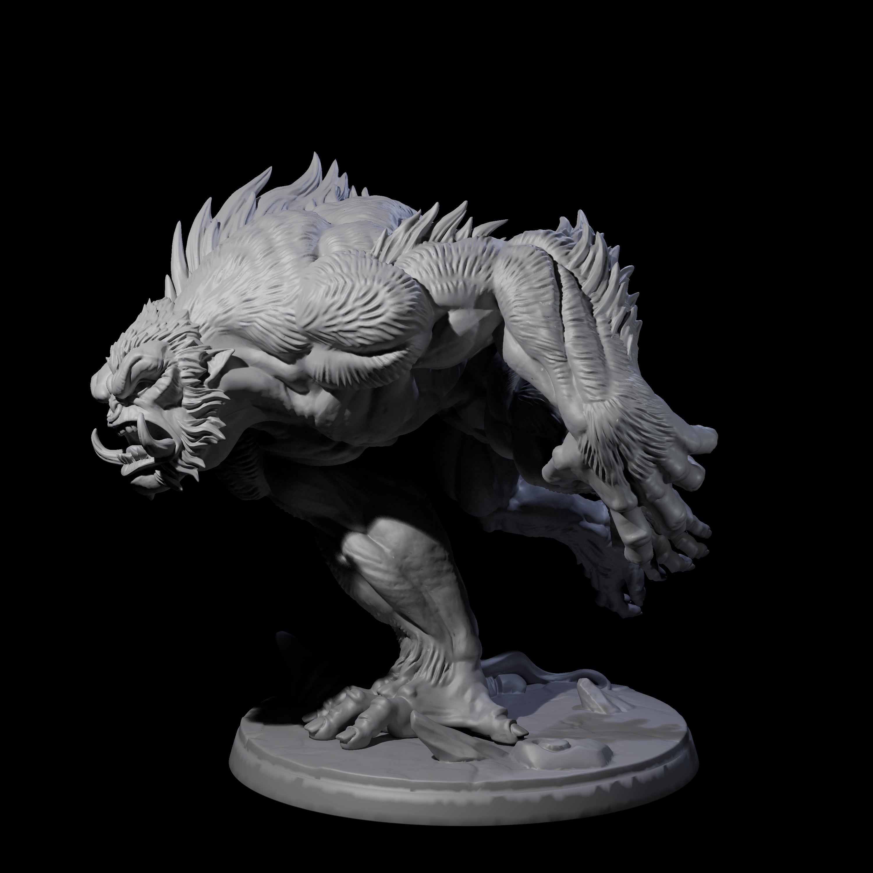 Four Grim Barlguras Miniature for Dungeons and Dragons, Pathfinder or other TTRPGs