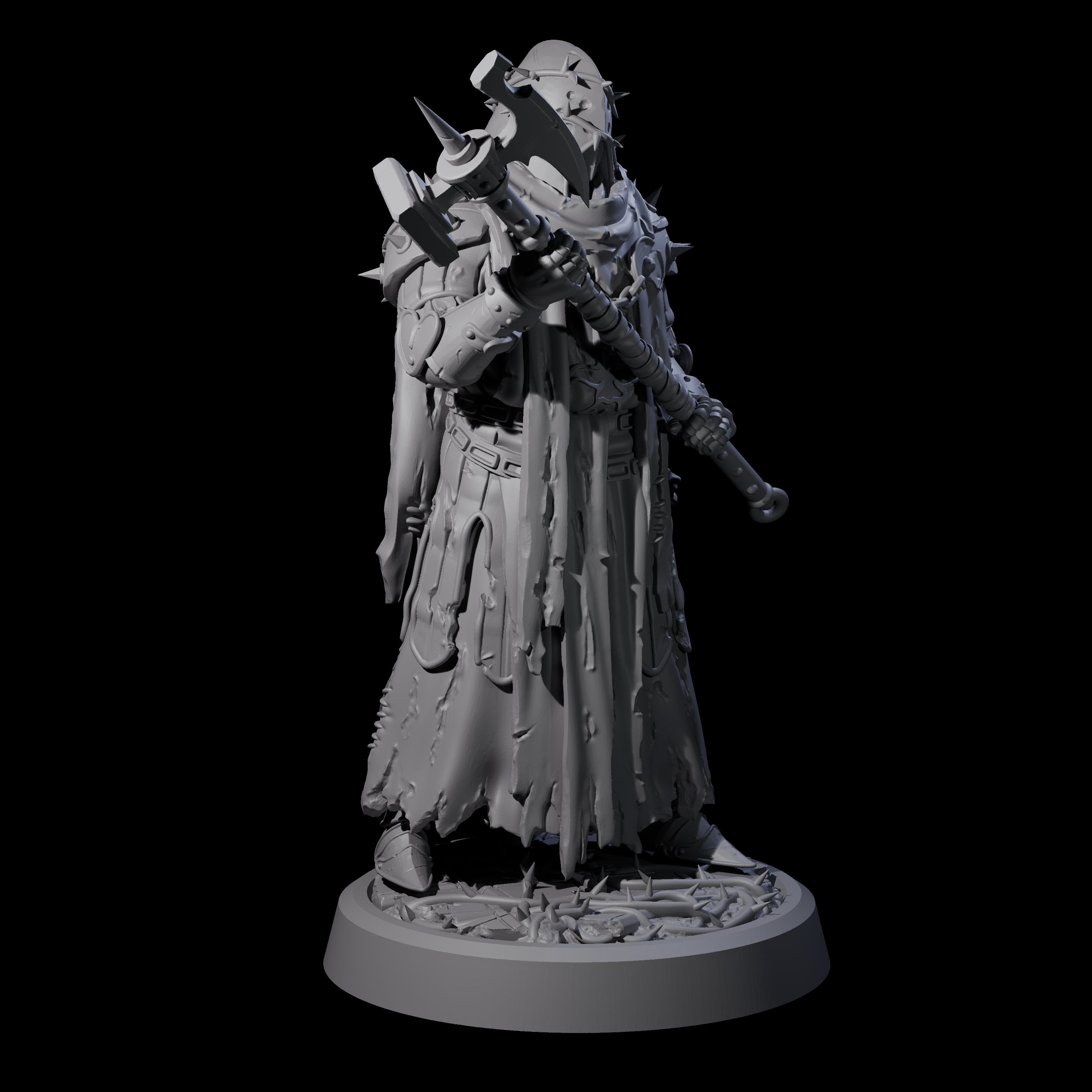 Four Grimdark Town Guardsmen Miniature for Dungeons and Dragons, Pathfinder or other TTRPGs