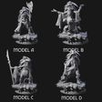 Four Growing Fungus Cultists Miniature for Dungeons and Dragons, Pathfinder or other TTRPGs