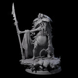 Four Growing Fungus Cultists Miniature for Dungeons and Dragons, Pathfinder or other TTRPGs