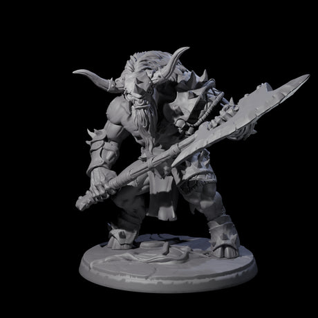 Four Grusome Minotaurs Miniature for Dungeons and Dragons, Pathfinder or other TTRPGs