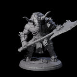 Four Grusome Minotaurs Miniature for Dungeons and Dragons, Pathfinder or other TTRPGs